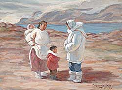 #83 ~ Noeh - Untitled - Inuit Mothers and Children, Pangnurtung