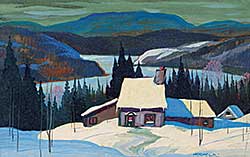 #478 ~ Norwell - Untitled - Winter Cabin