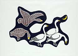 #168 ~ Nanogak - Five Geese  #1/50