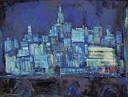 #507 ~ Newman - Untitled - Abstract Skyline