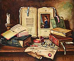 #2102 ~ Apatfalvi - Untitled - Still Life with Books