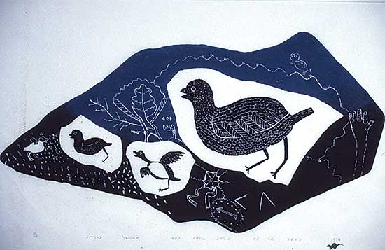 #35 ~ Papialuk - Baby Ptarmigans with Their Mother  #11/40