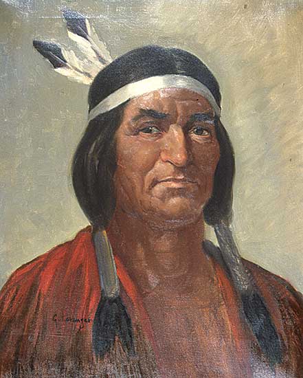 #89 ~ Loranger - Untitled - Indian Portrait