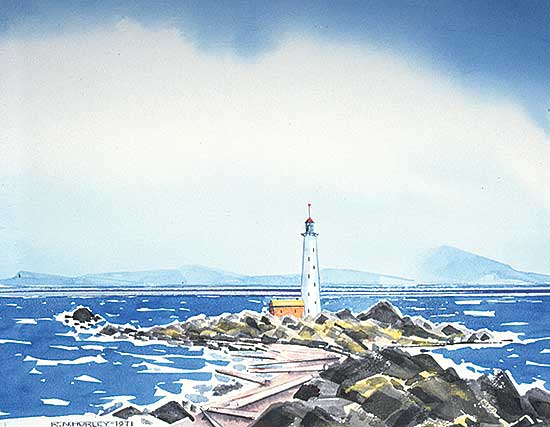 #251 ~ Hurley - Untitled - B.C. Lighthouse