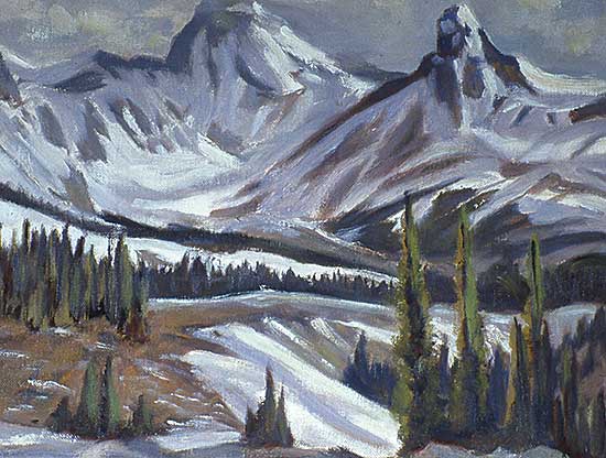 #69 ~ Turner - Mountains, Jasper Park
