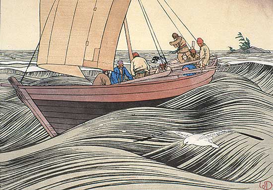 #91 ~ Phillips - York Boats on Lake Winnipeg  #96/150