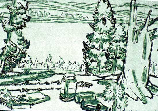 #108 ~ Milne - Painting Place / Hilltop