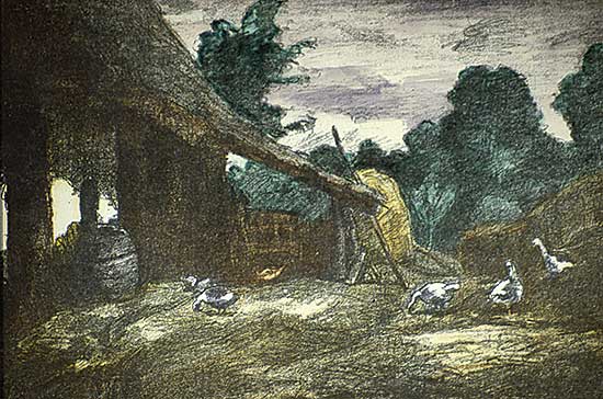 #260 ~ Grunwald - Untitled - Farmyard Scene