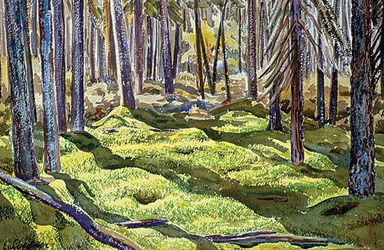#275 ~ Lindner - Untitled - Light in the Forest Clearing
