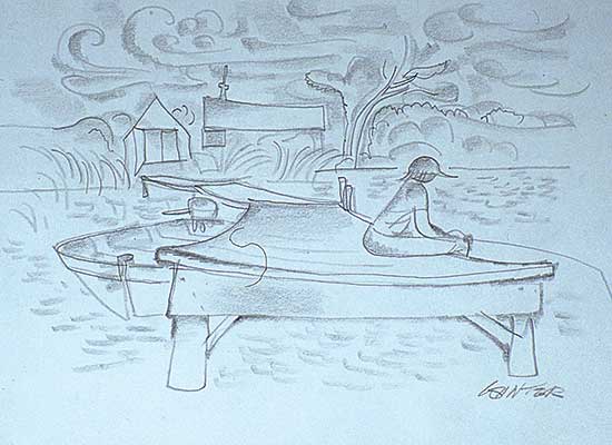 #287 ~ Winter - Untitled - At the Lake