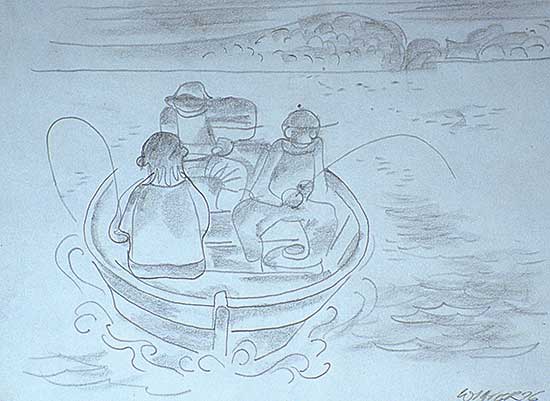 #288 ~ Winter - Untitled - Fishing