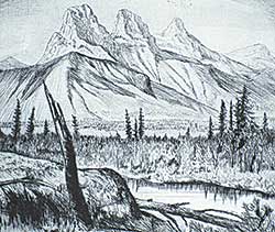 #14 ~ School - The Three Sister's, Canmore