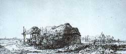 #73 ~ Rembrandt - Cottage and Hay Barn