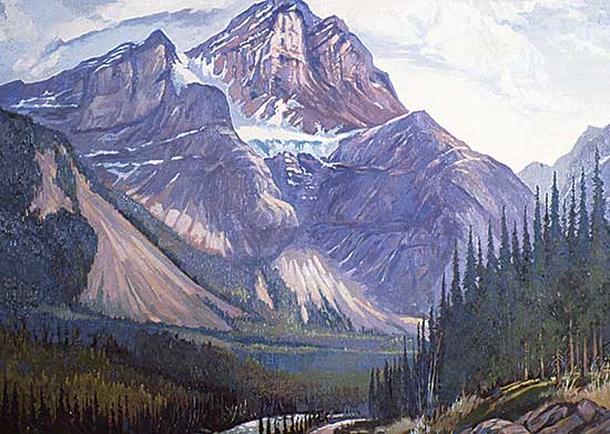 #26 ~ Byrne - Kicking Horse River at Yoho - Mt. Cathedral