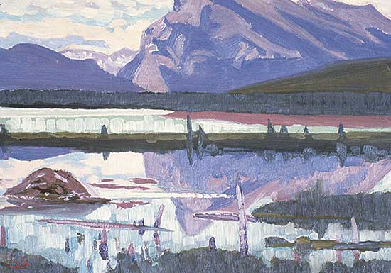 #85 ~ Kerr - Mt. Rundle from Vermilion Lake