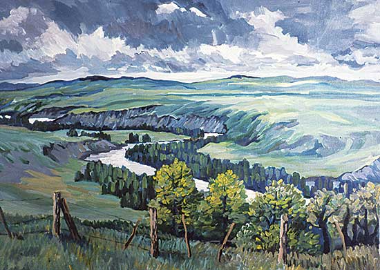 #162 ~ Rigaux - Untitled - Alberta Foothills Storm