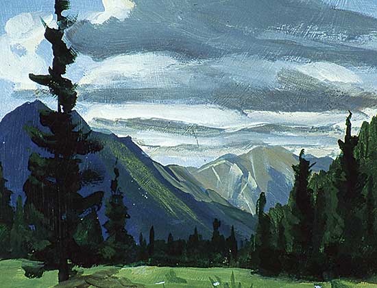 #166 ~ Roberts - Untitled - Mountain Landscape