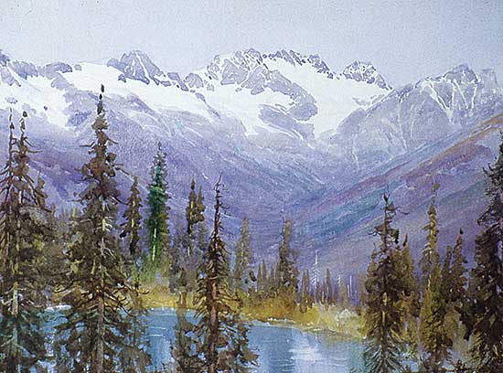 #16 ~ Bell-Smith - Hermit Range from Above Lake Marion, Near Glacier B.C.