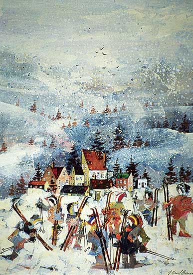 #33 ~ Brown - Untitled - Ski Village