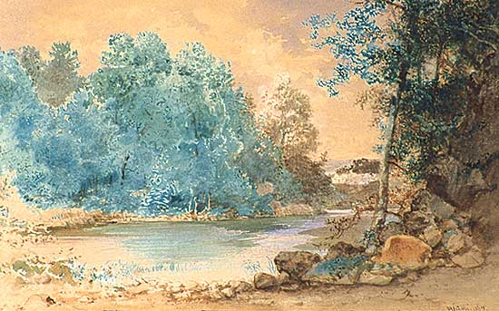 #113 ~ Jacobi - Untitled - Pastoral River Scene