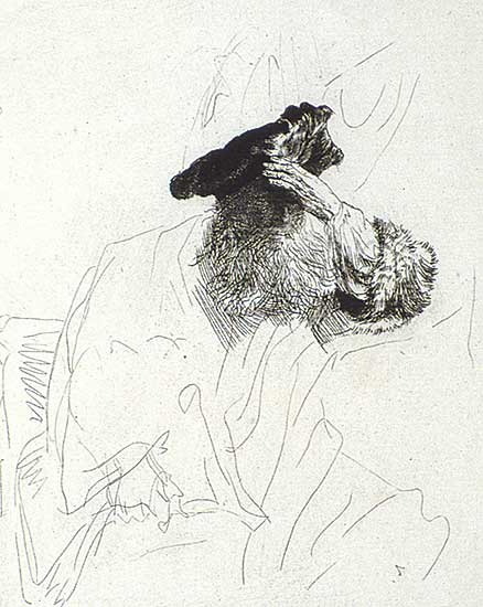 #264 ~ Rembrandt - Old Man Shading His Eyes With His Hand
