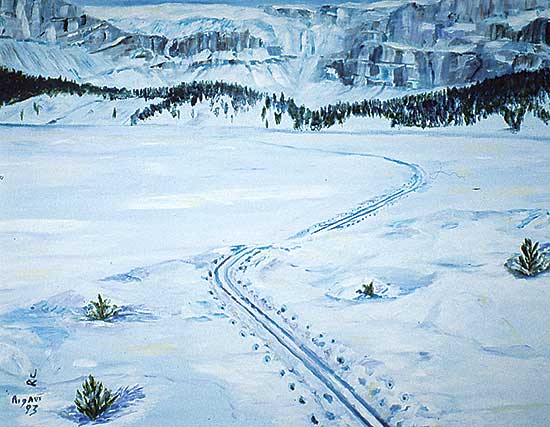 #270 ~ Rigaux - Ski Trail, Bow Lake