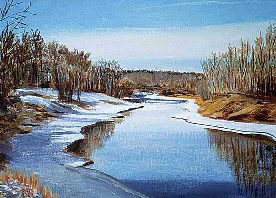 #318 ~ Turner - Elbow River by Stanley Park