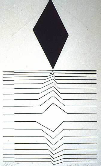#324 ~ Vasarely - Untitled  #29/75