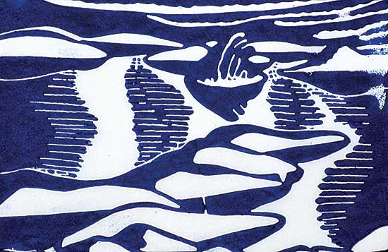 #325 ~ Warrener - Untitled - Abstract Landscape