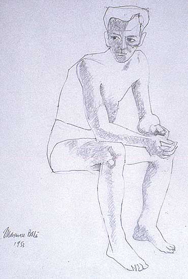 #14 ~ Bates - Untitled - Seated Figure