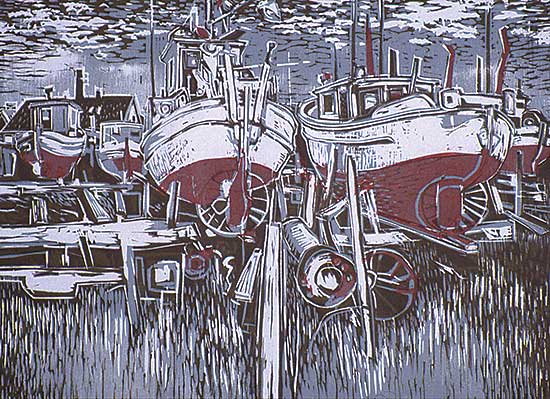 #27 ~ Black - Salmon Boats  #A.P. IV/VI