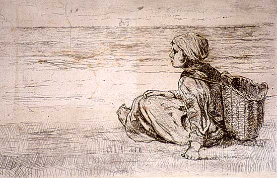 #132 ~ Israels - Untitled - Young Girl by the Sea