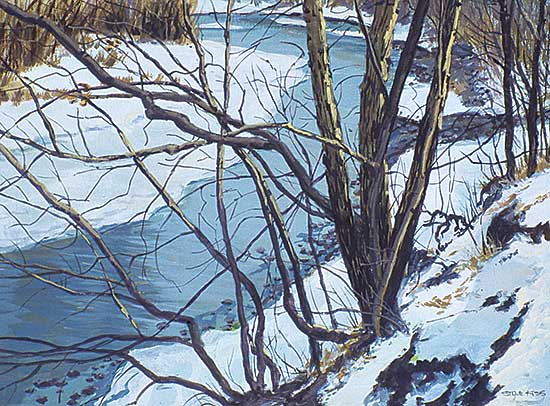 #142 ~ Kiss - Elbow River - Partially Frozen