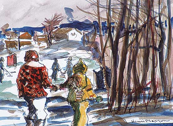 #220 ~ Masson - Ice Fishing, Gatineau Point, Que.