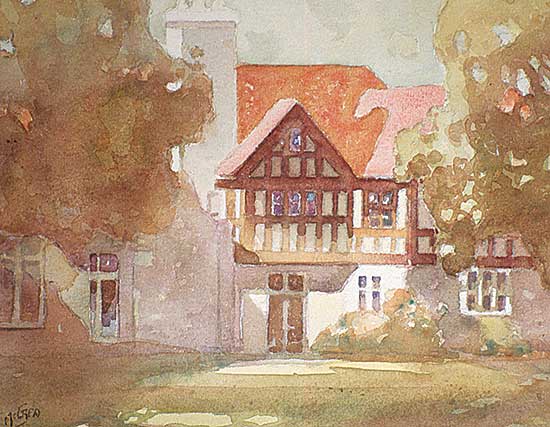 #227 ~ McCrea - Untitled - Summer Cottage Scene
