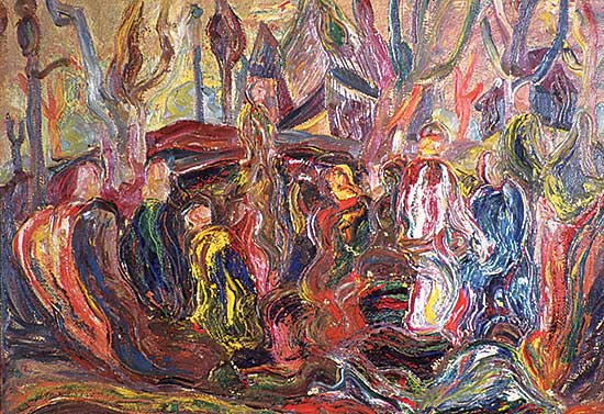 #277 ~ Robinson - Untitled - Figures in a Landscape