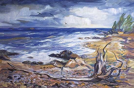 #329 ~ Thorne - Untitled - Coastal Scene
