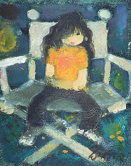 #348 ~ Winter - Untitled - Girl in a Chair