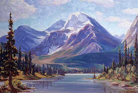 #413 ~ Halliday - Untitled - Mountain Landscape