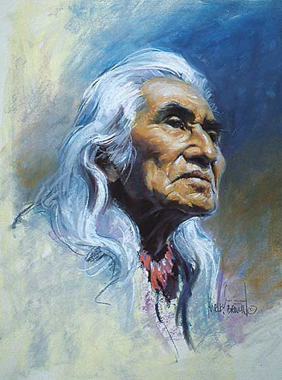 #27 ~ Brown - Chief Dan George, Salish