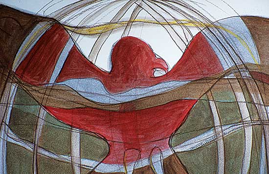 #34 ~ Cardinal-Schubert - My Mother's Vision - Thunderbird