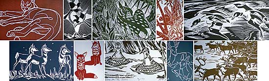 #110 ~ Kerr - Portfolio of ten prints  #76/100