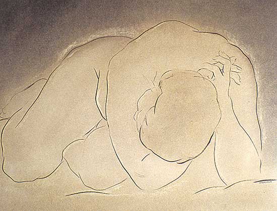 #227 ~ Muhlstock - Untitled - Figure Study