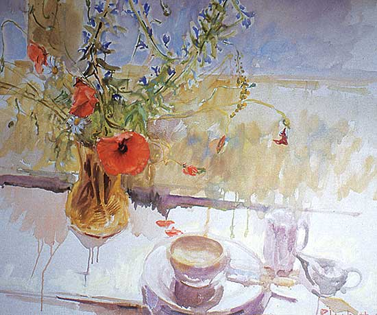 #255 ~ Plaskett - Still Life with Bouquet