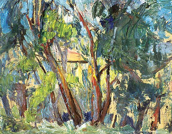 #315 ~ Stevenson - Untitled - View of a Garden