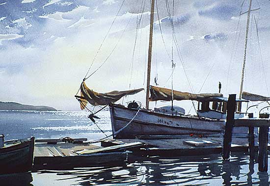 #325 ~ Travers-Smith - Untitled - Boat and Dock