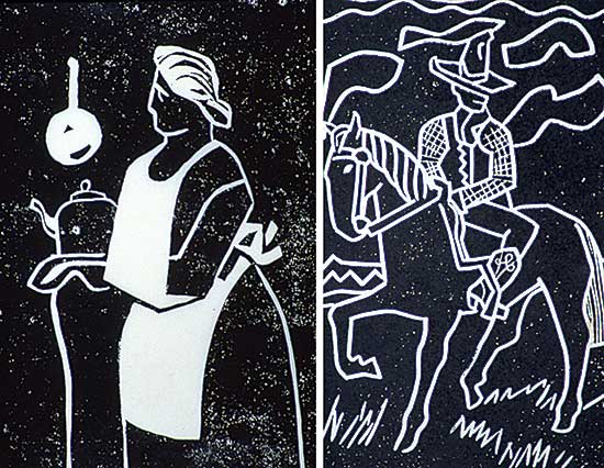 #403 ~ Bates - Untitled - Horse and Rider