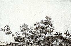 #332 ~ Waterloo - Rider and Flock on a Bridge