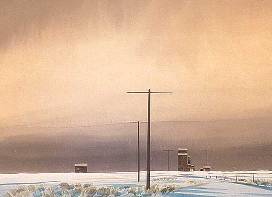 #109 ~ Hurley - Untitled - Prairie Winter Scene