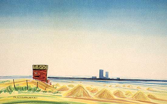 #110 ~ Hurley - Untitled - Prairie Scene
